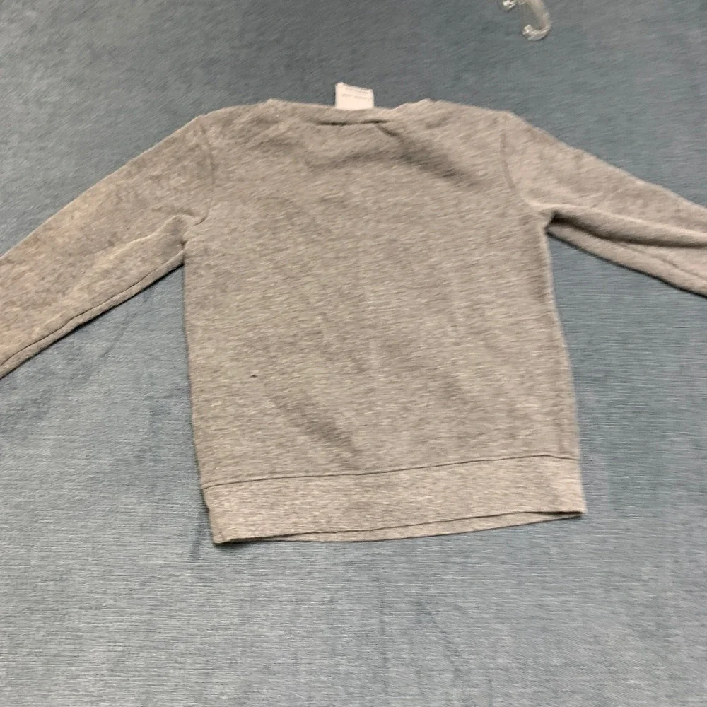 Nike Sweatshirt Toddler Boys 3T Heather Gray Long Sleeve Logo Graphic Pullover
